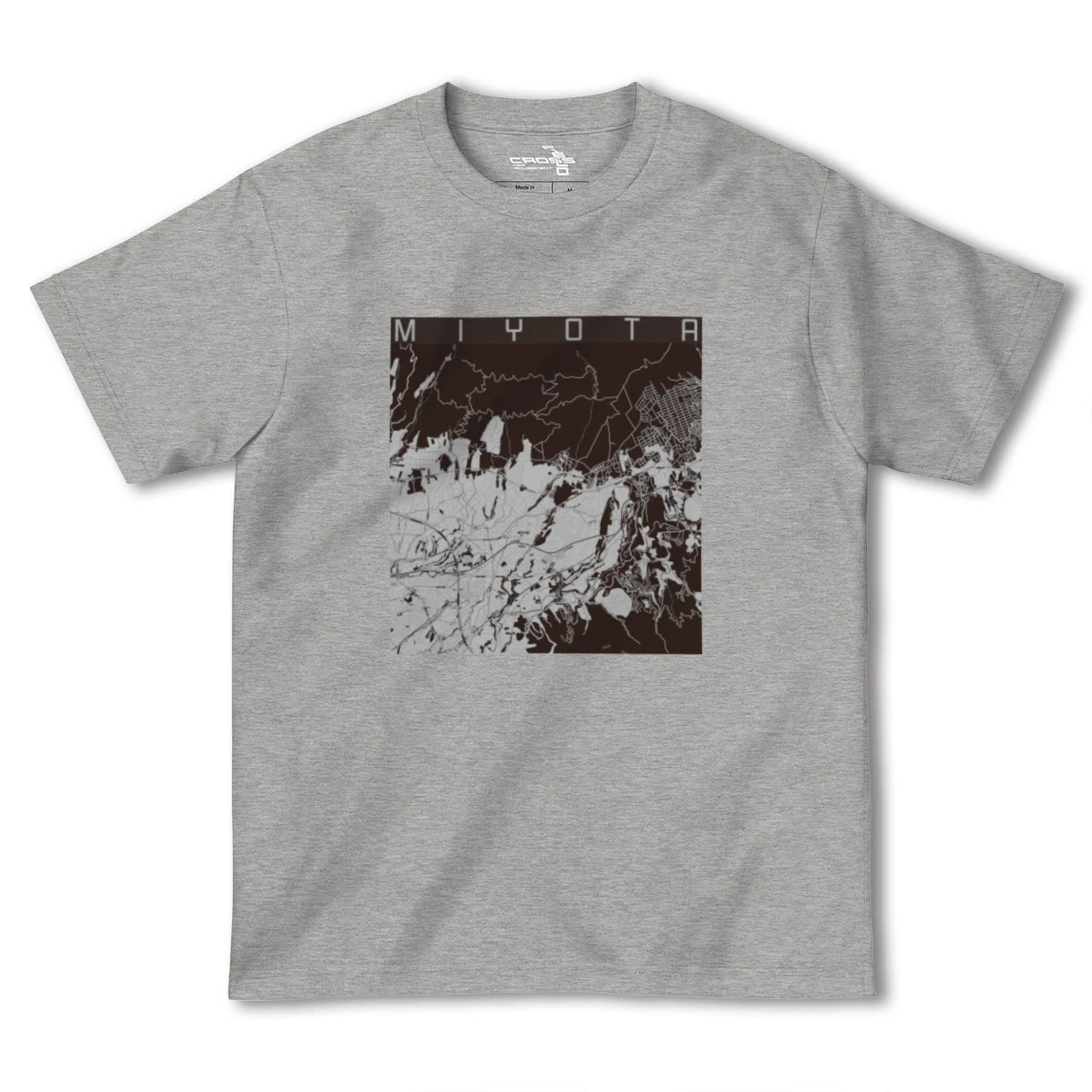 【御代田(長野県)】地図柄ヘビーウェイトTシャツ