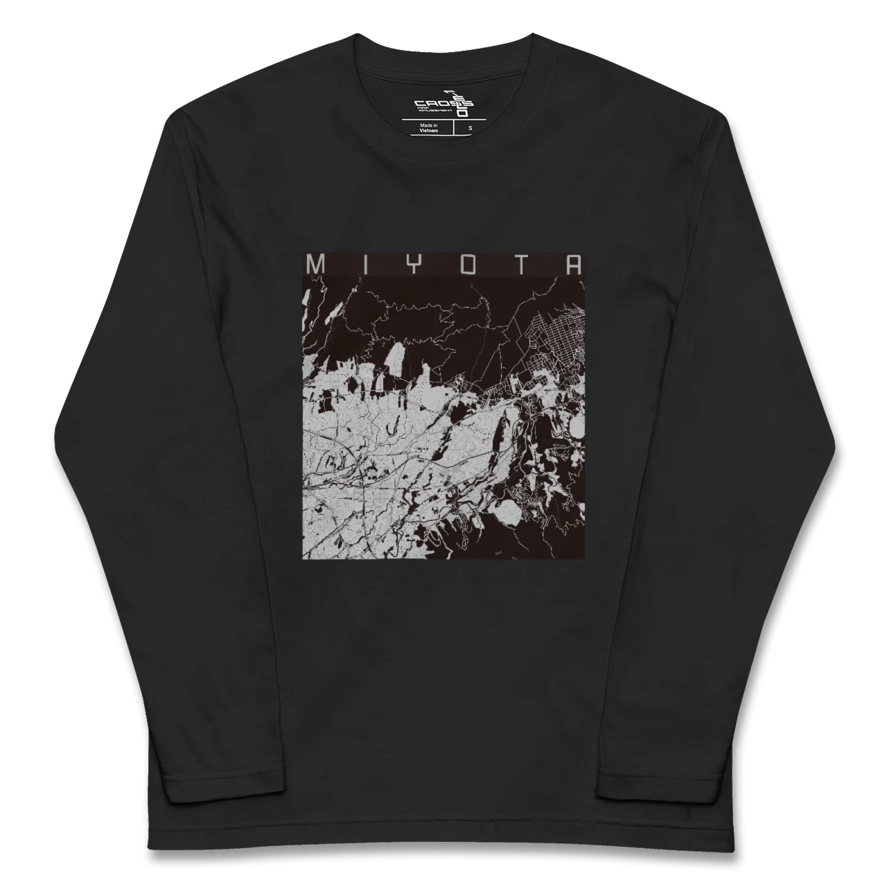 【御代田(長野県)】地図柄ロングスリーブTシャツ