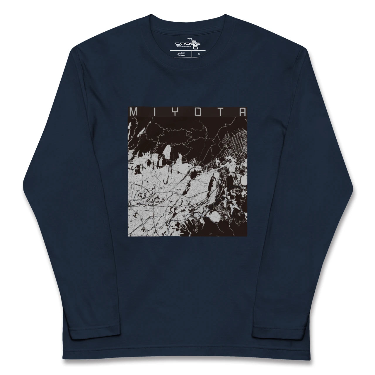 【御代田(長野県)】地図柄ロングスリーブTシャツ