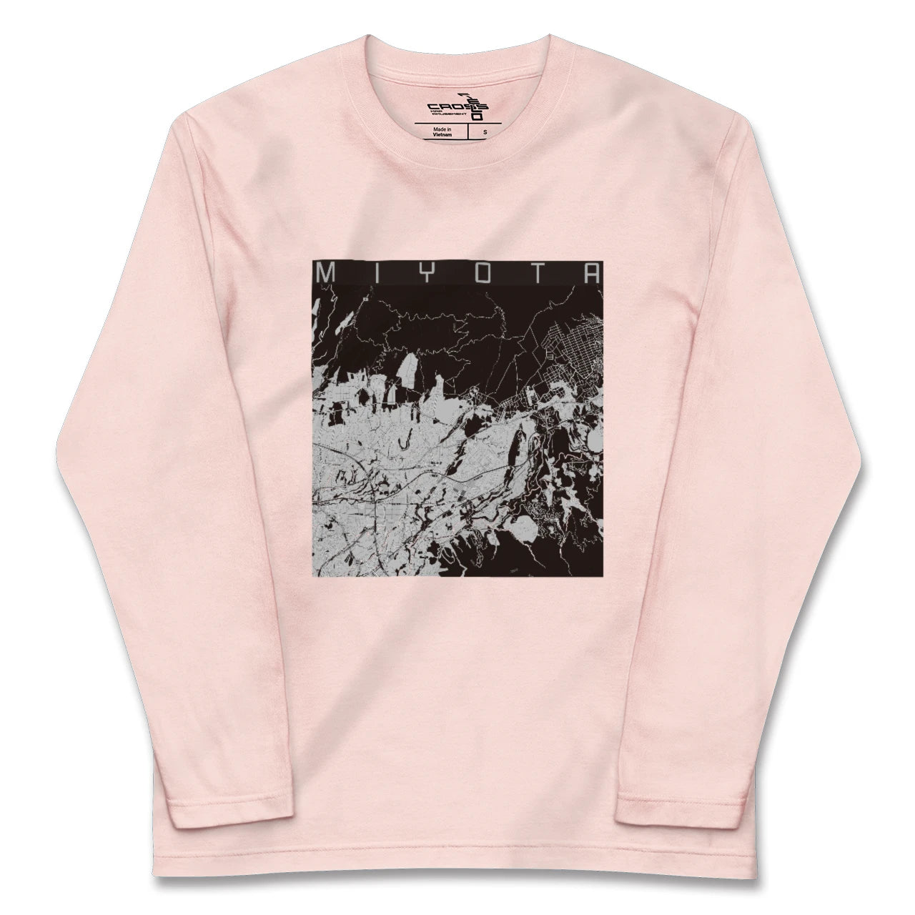 【御代田(長野県)】地図柄ロングスリーブTシャツ