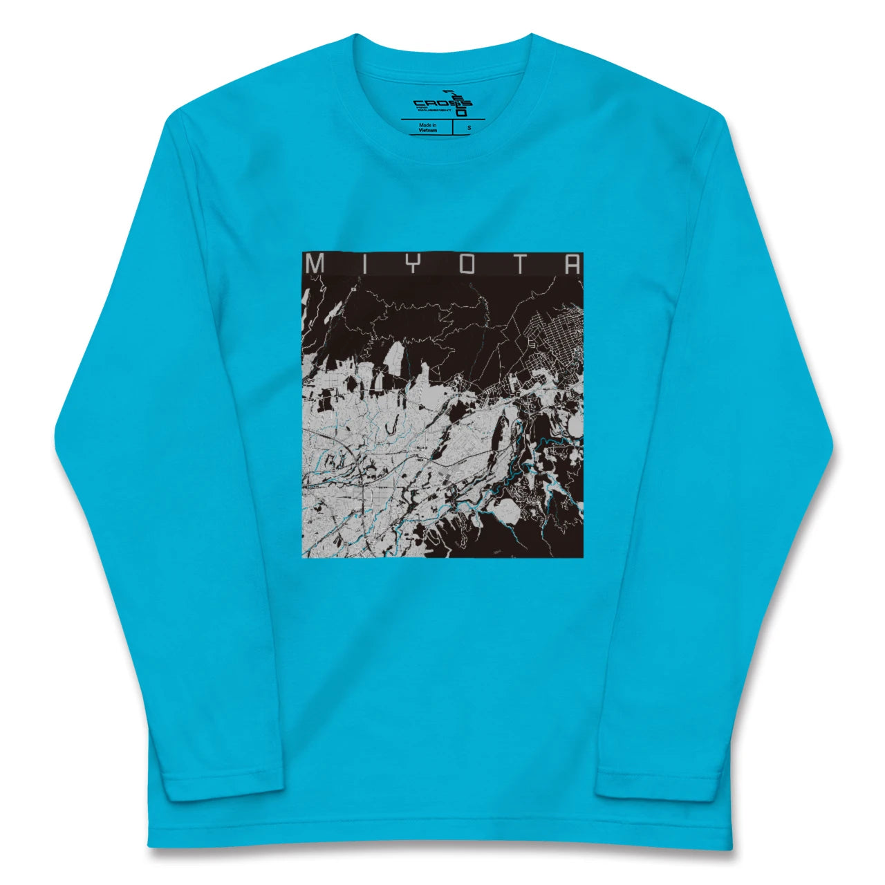 【御代田(長野県)】地図柄ロングスリーブTシャツ