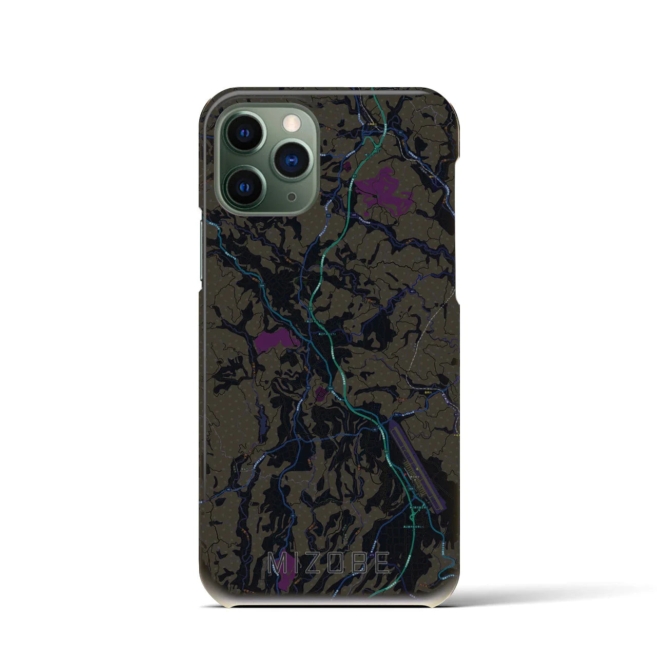 【溝辺(鹿児島県)】地図柄iPhoneケース(バックカバータイプ)