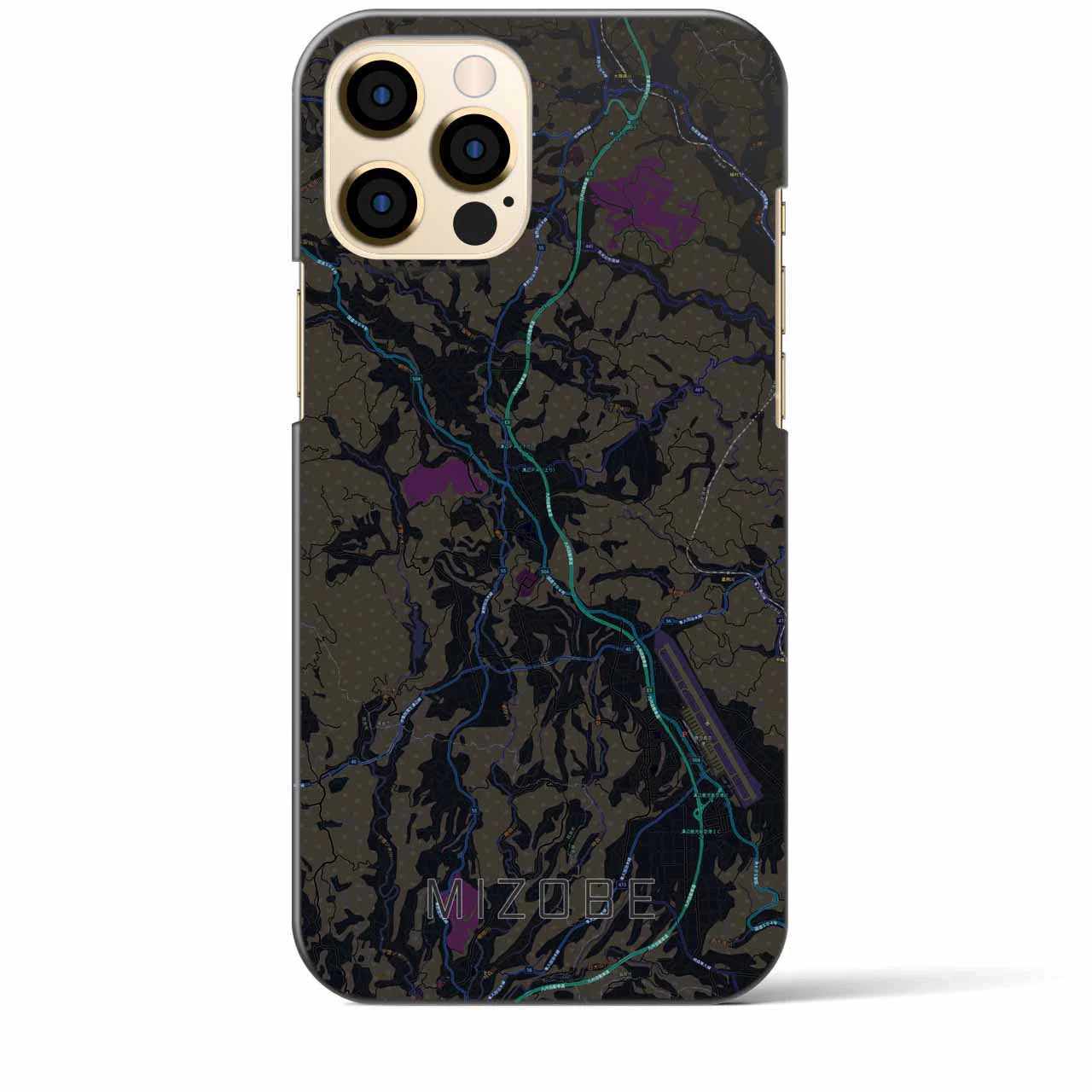 【溝辺(鹿児島県)】地図柄iPhoneケース(バックカバータイプ)