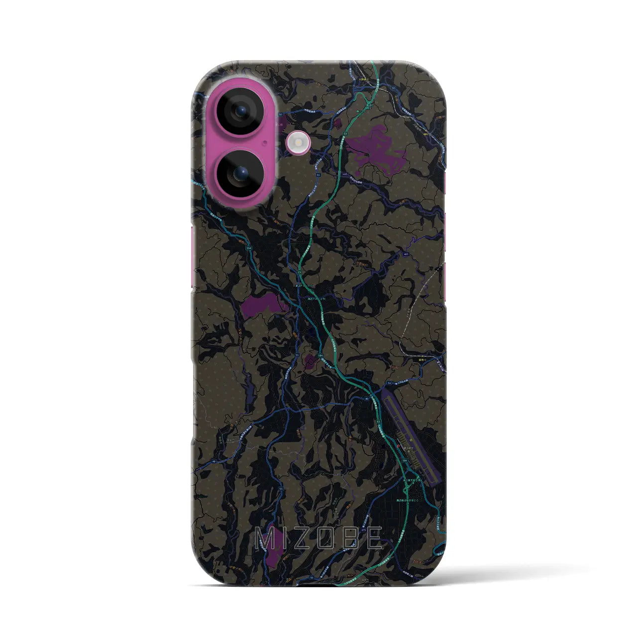 【溝辺(鹿児島県)】地図柄iPhoneケース(バックカバータイプ)