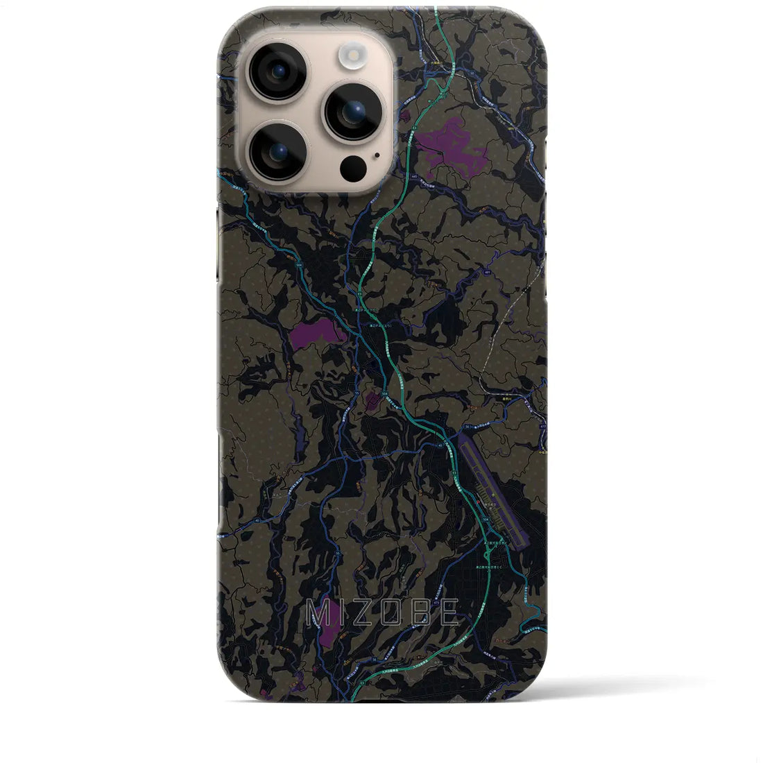 【溝辺(鹿児島県)】地図柄iPhoneケース(バックカバータイプ)