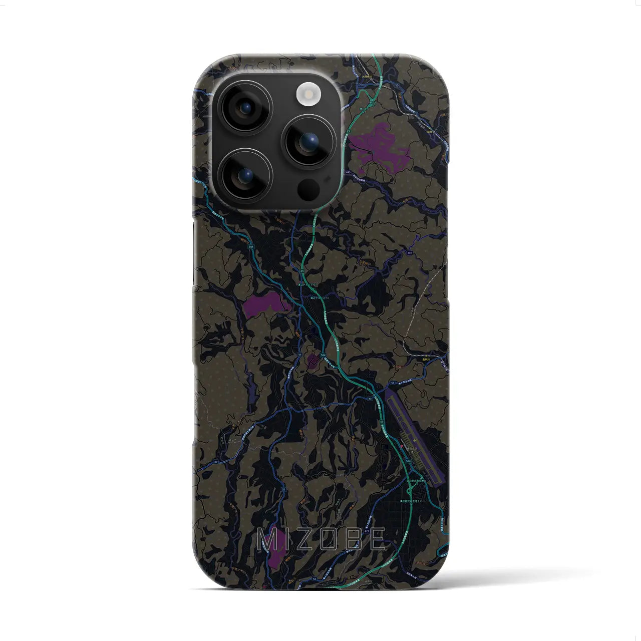 【溝辺(鹿児島県)】地図柄iPhoneケース(バックカバータイプ)