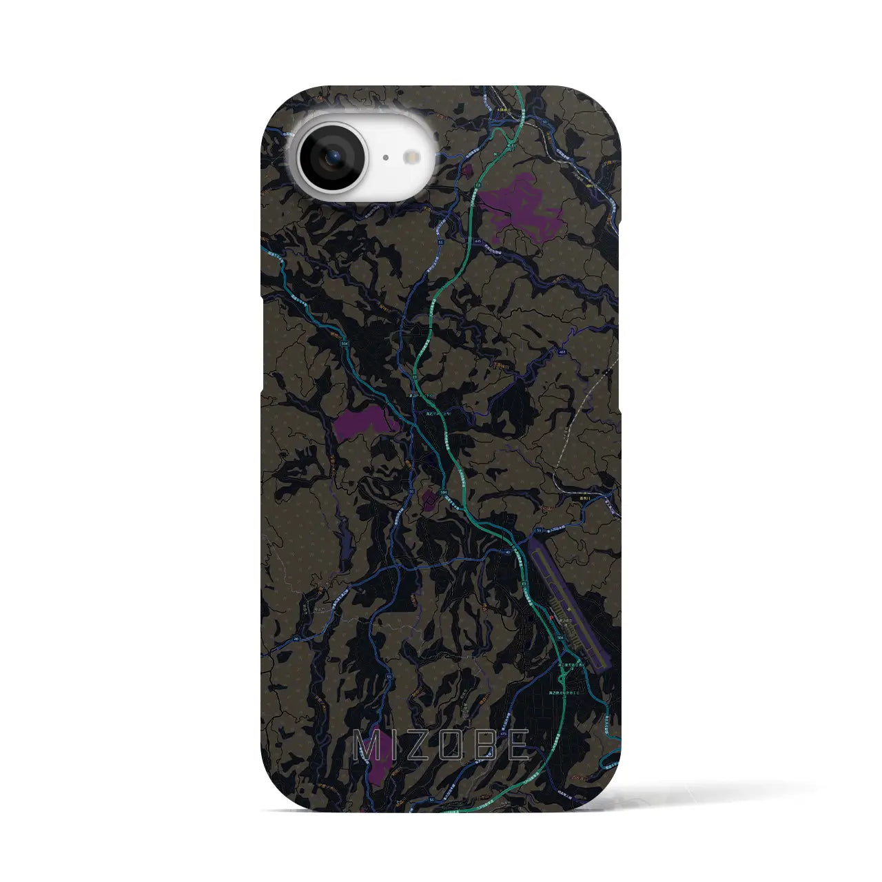 【溝辺(鹿児島県)】地図柄iPhoneケース(バックカバータイプ)