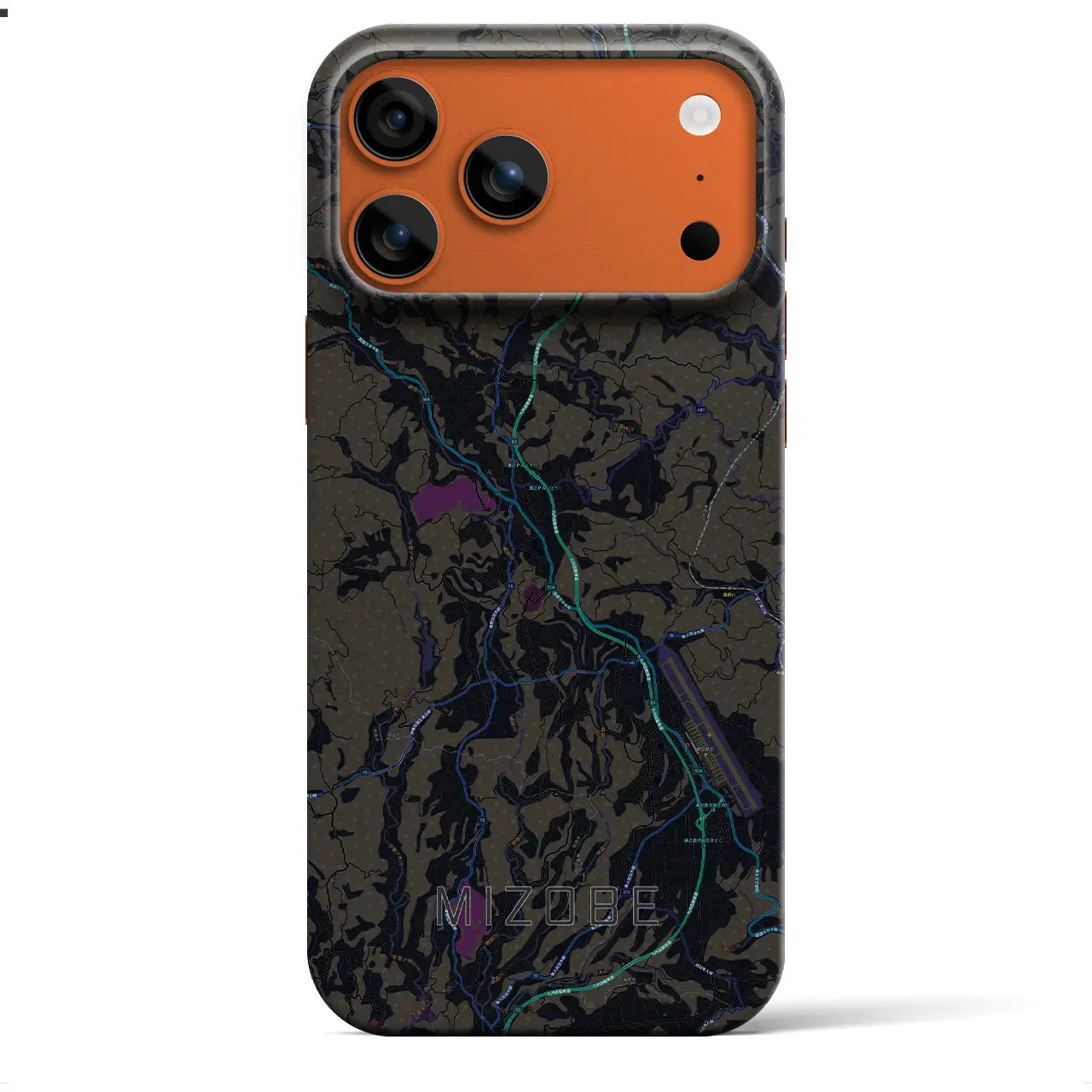 【溝辺(鹿児島県)】地図柄iPhoneケース(バックカバータイプ)