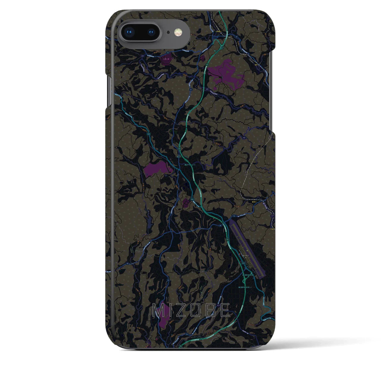 【溝辺(鹿児島県)】地図柄iPhoneケース(バックカバータイプ)