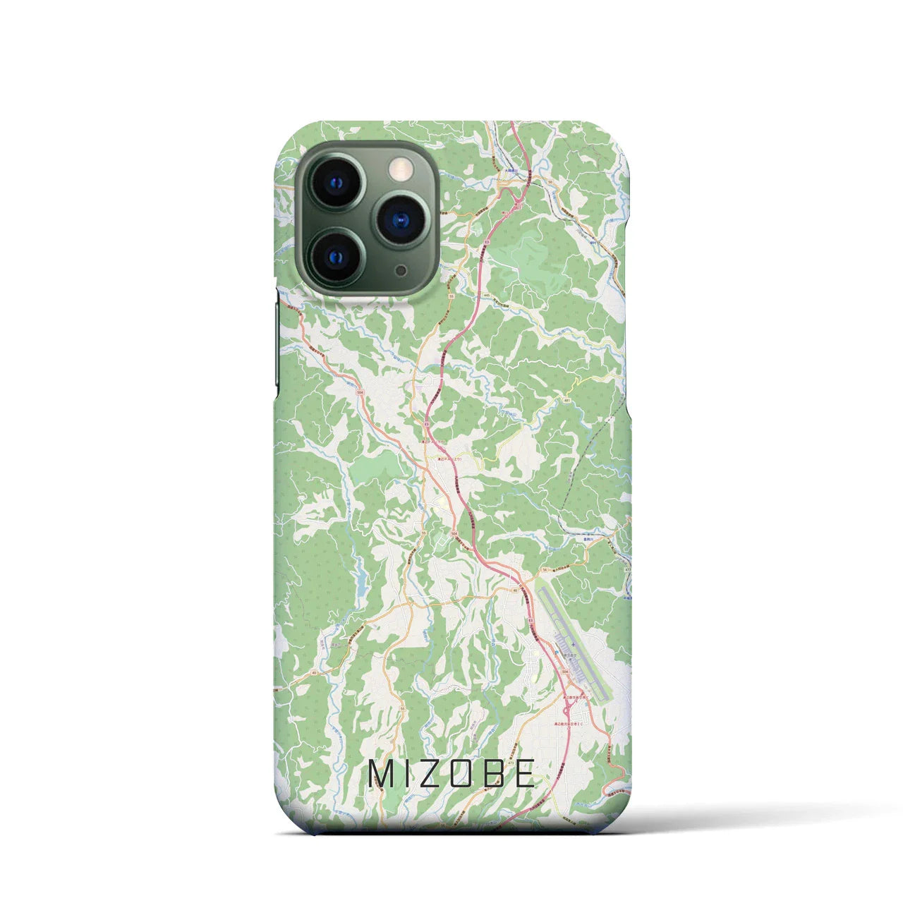 【溝辺(鹿児島県)】地図柄iPhoneケース(バックカバータイプ)