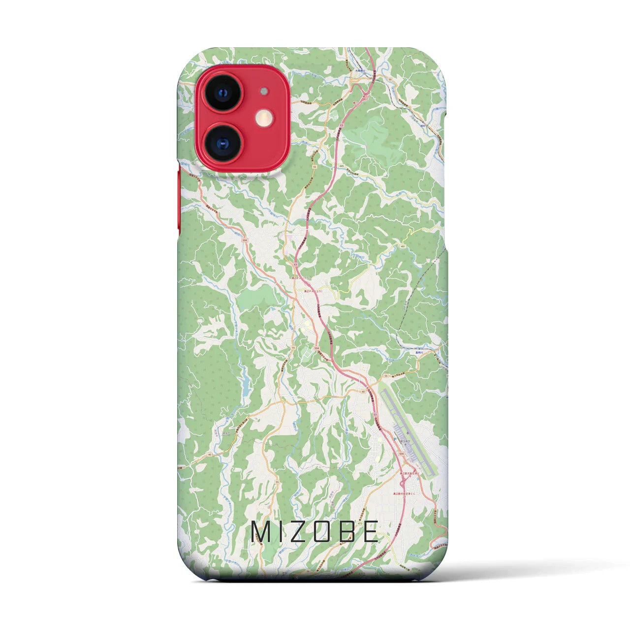 【溝辺(鹿児島県)】地図柄iPhoneケース(バックカバータイプ)