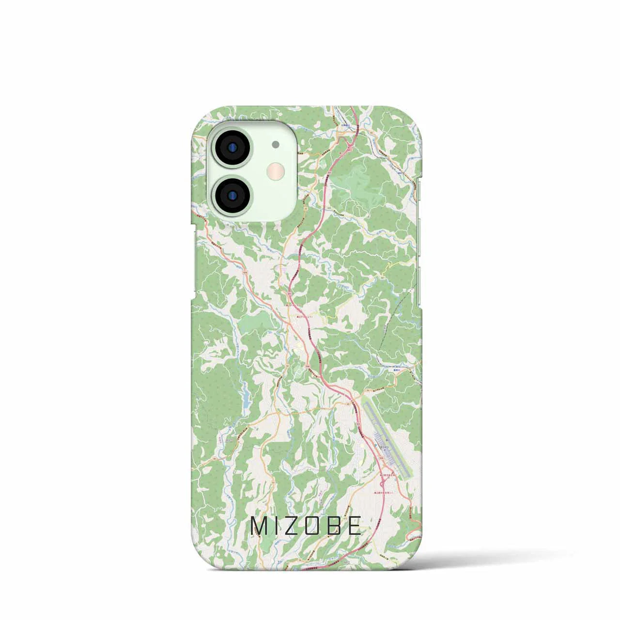 【溝辺(鹿児島県)】地図柄iPhoneケース(バックカバータイプ)