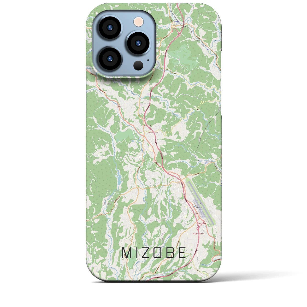 【溝辺(鹿児島県)】地図柄iPhoneケース(バックカバータイプ)