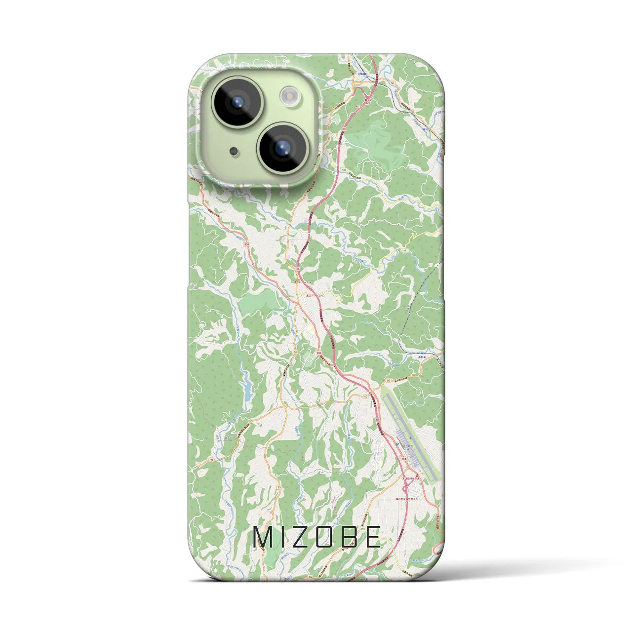 【溝辺(鹿児島県)】地図柄iPhoneケース(バックカバータイプ)