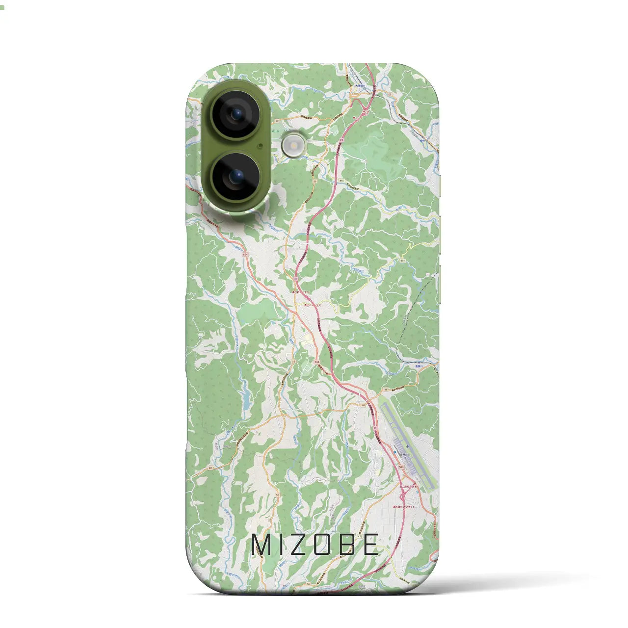 【溝辺(鹿児島県)】地図柄iPhoneケース(バックカバータイプ)
