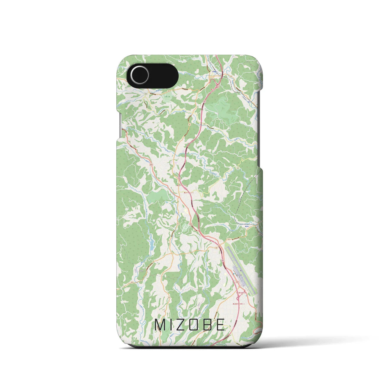 【溝辺(鹿児島県)】地図柄iPhoneケース(バックカバータイプ)