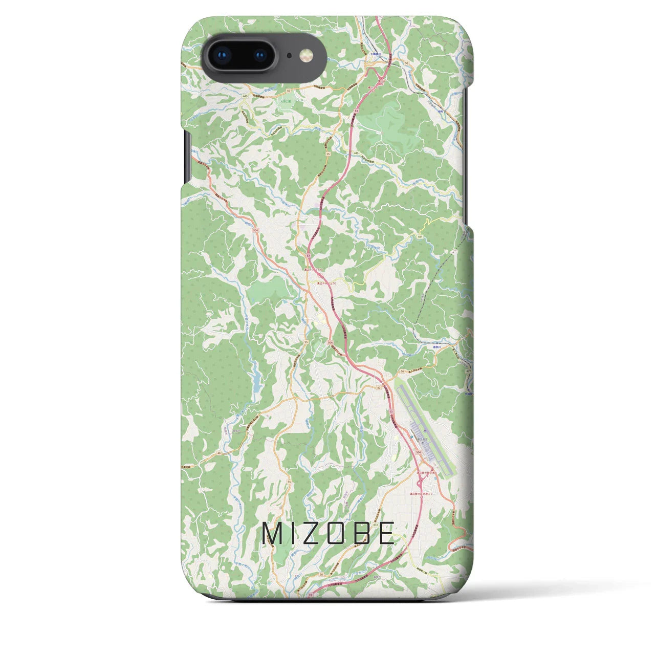【溝辺(鹿児島県)】地図柄iPhoneケース(バックカバータイプ)