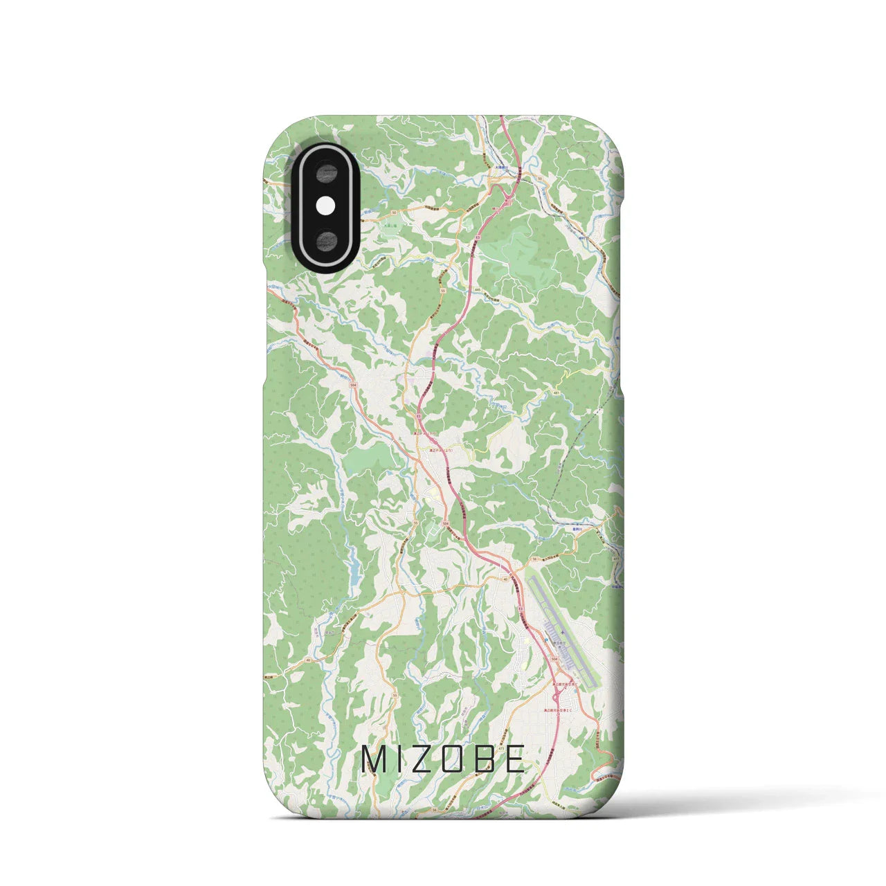 【溝辺(鹿児島県)】地図柄iPhoneケース(バックカバータイプ)