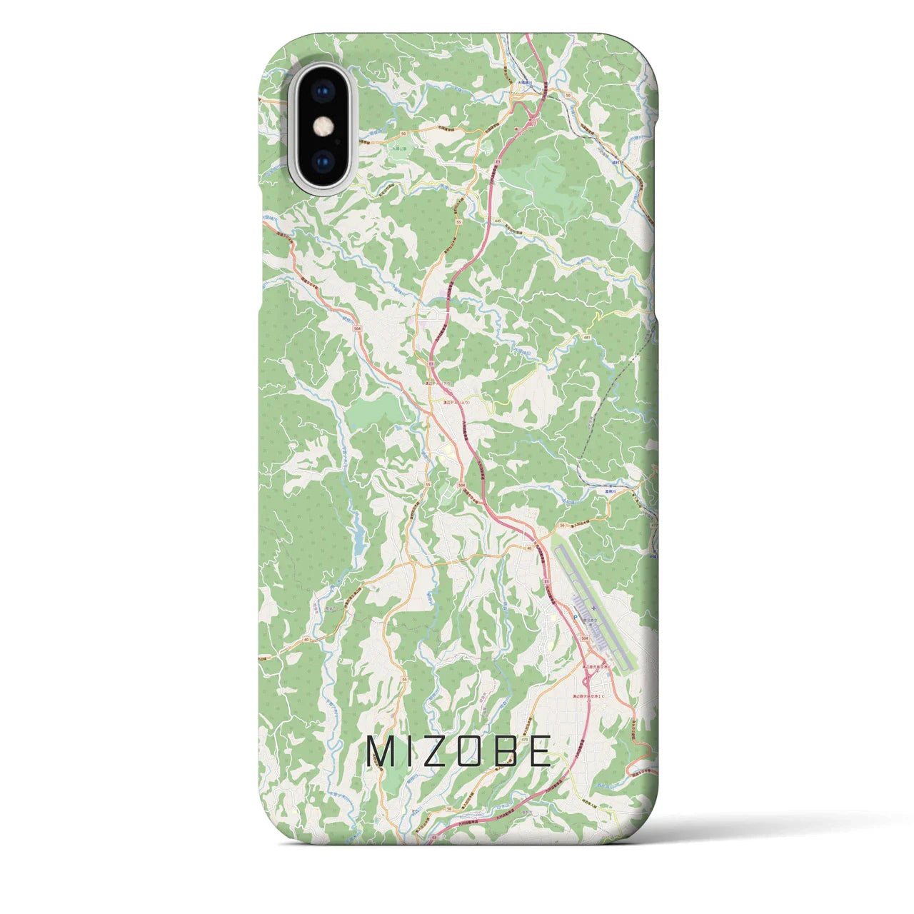 【溝辺(鹿児島県)】地図柄iPhoneケース(バックカバータイプ)
