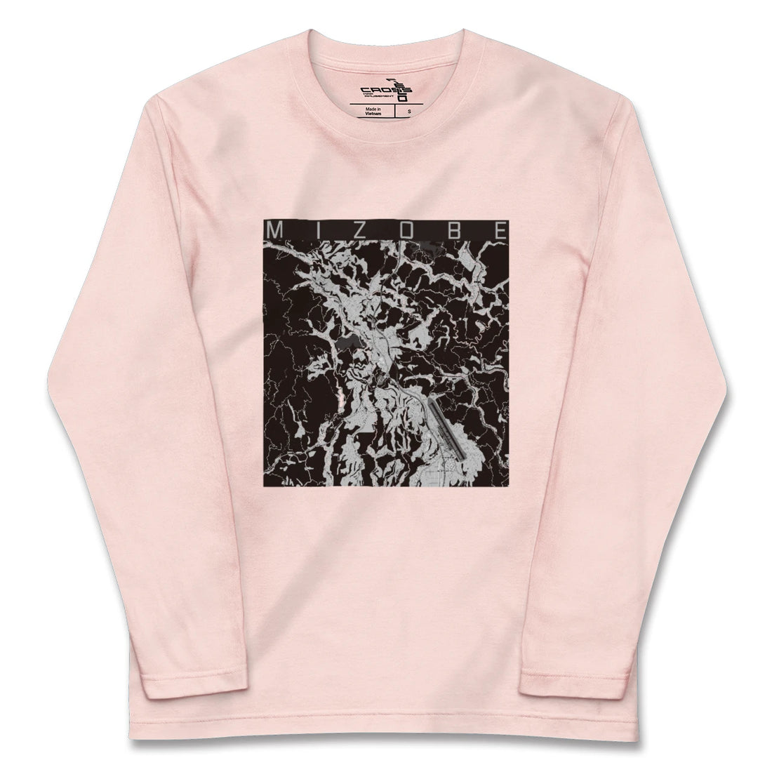 【溝辺(鹿児島県)】地図柄ロングスリーブTシャツ