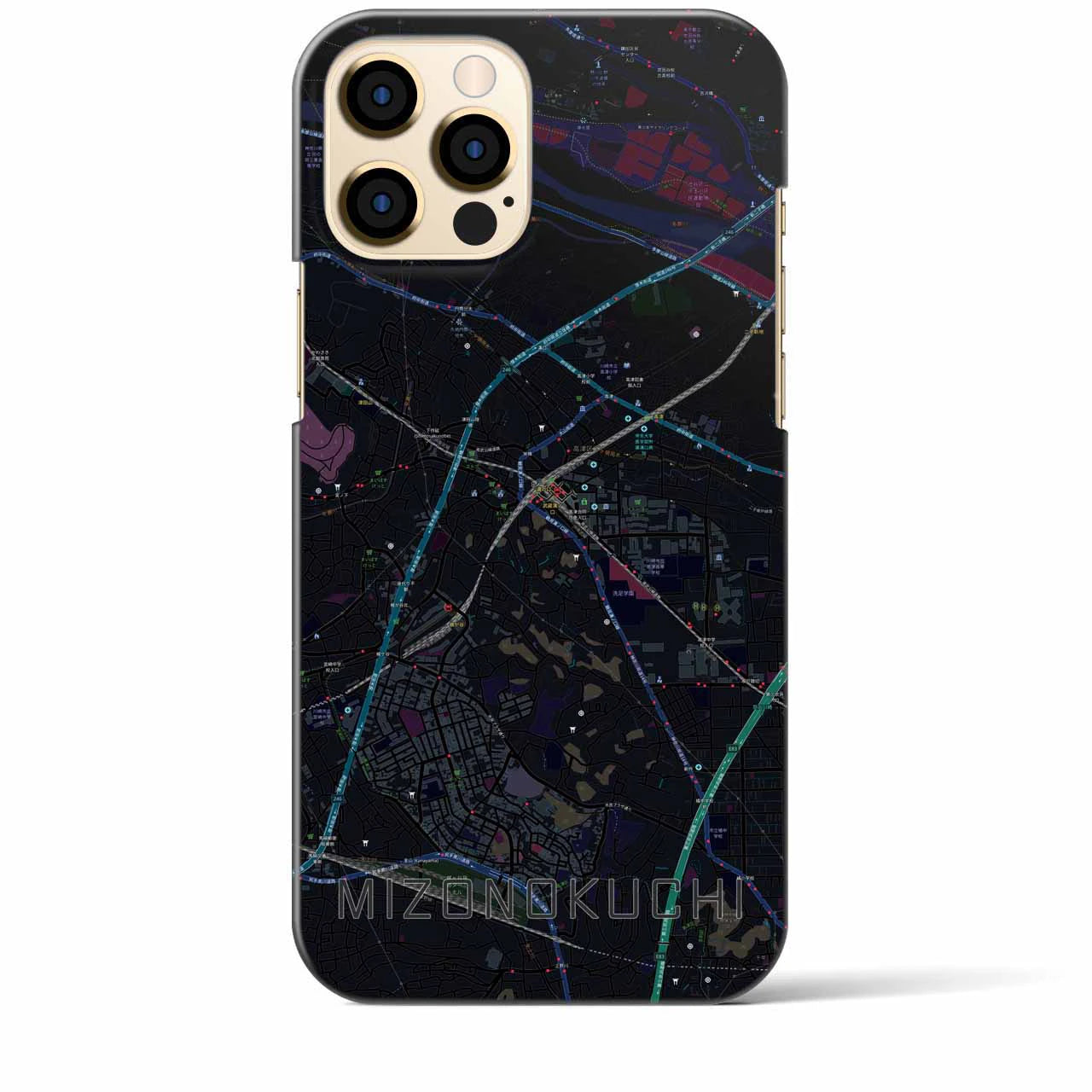 【溝の口(神奈川県)】地図柄iPhoneケース(バックカバータイプ)