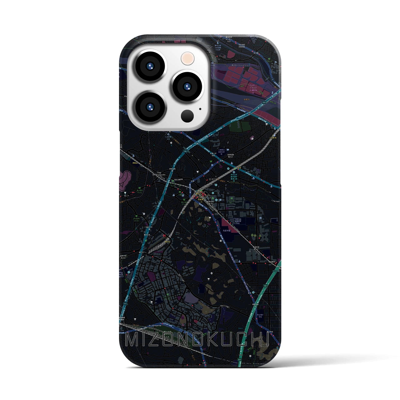 【溝の口(神奈川県)】地図柄iPhoneケース(バックカバータイプ)
