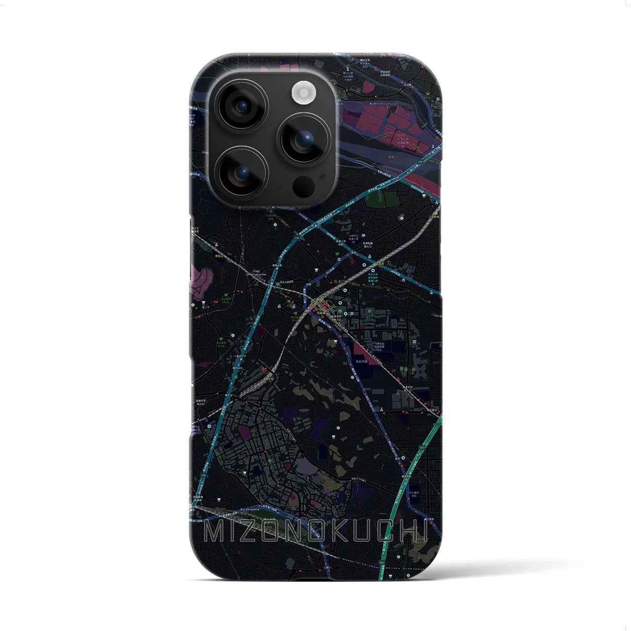 【溝の口(神奈川県)】地図柄iPhoneケース(バックカバータイプ)