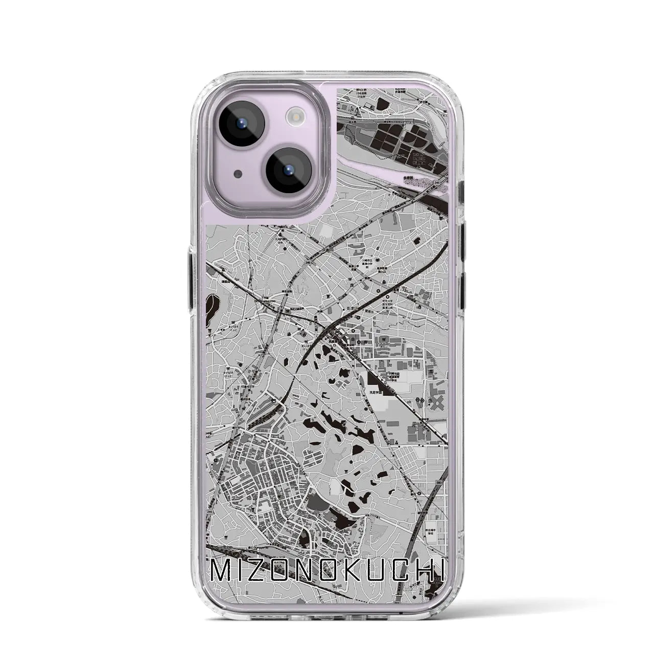 【溝の口(神奈川県)】地図柄iPhoneケース(MagSafeタイプ)