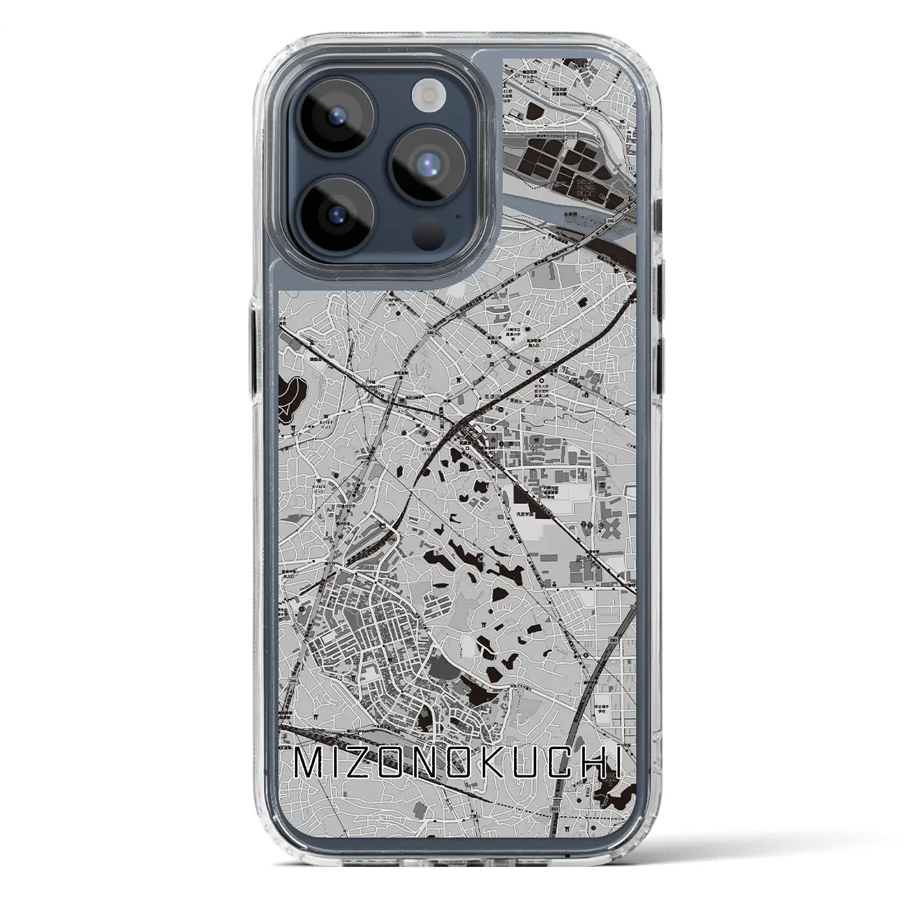【溝の口(神奈川県)】地図柄iPhoneケース(MagSafeタイプ)