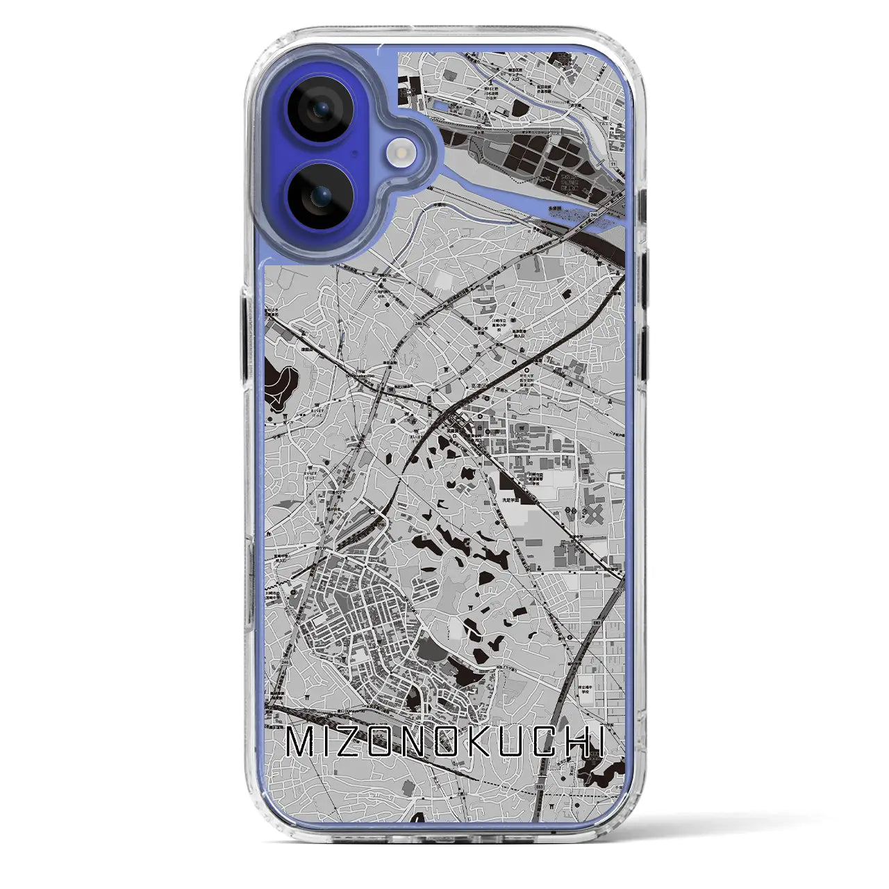 【溝の口(神奈川県)】地図柄iPhoneケース(MagSafeタイプ)