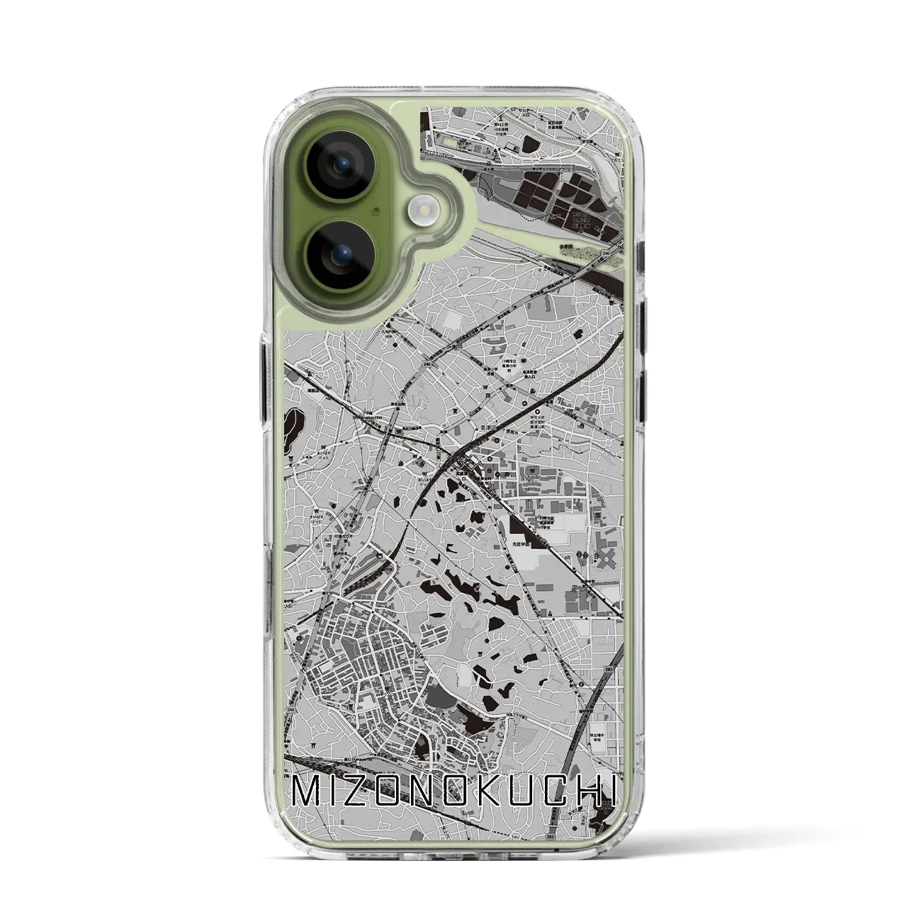【溝の口(神奈川県)】地図柄iPhoneケース(MagSafeタイプ)