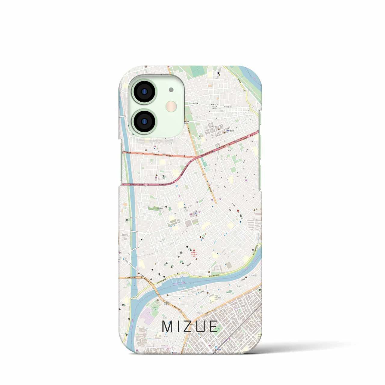 【瑞江(東京都)】地図柄iPhoneケース(バックカバータイプ)