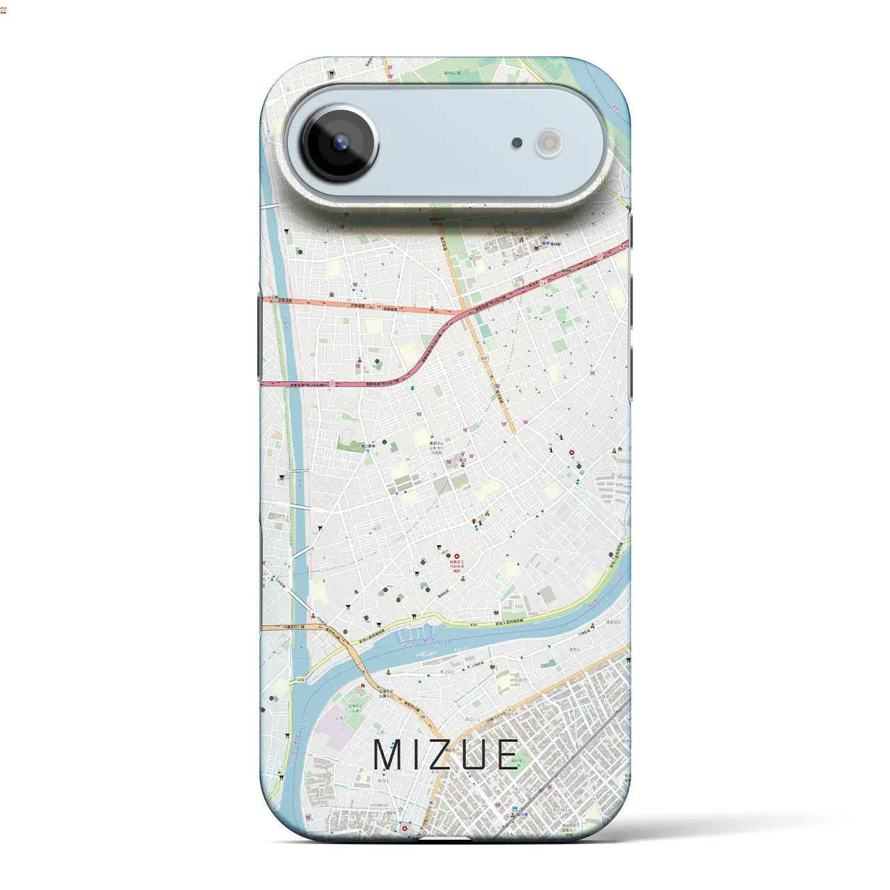 【瑞江(東京都)】地図柄iPhoneケース(バックカバータイプ)