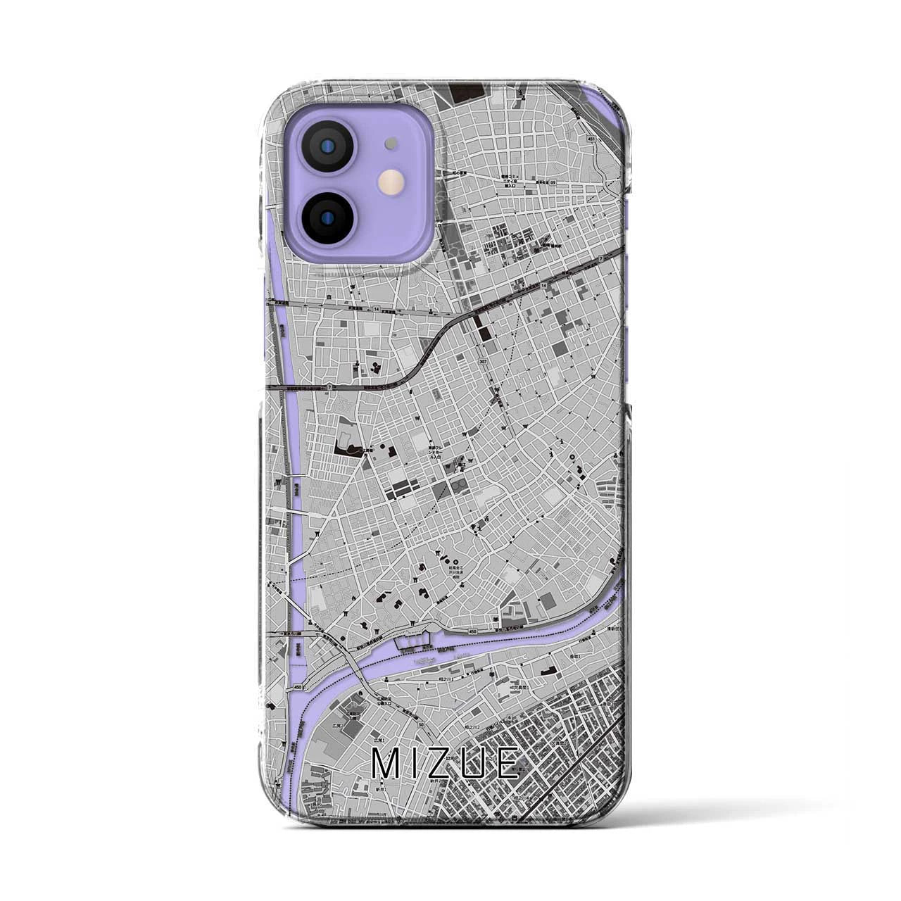 【瑞江(東京都)】地図柄iPhoneケース(クリアタイプ)