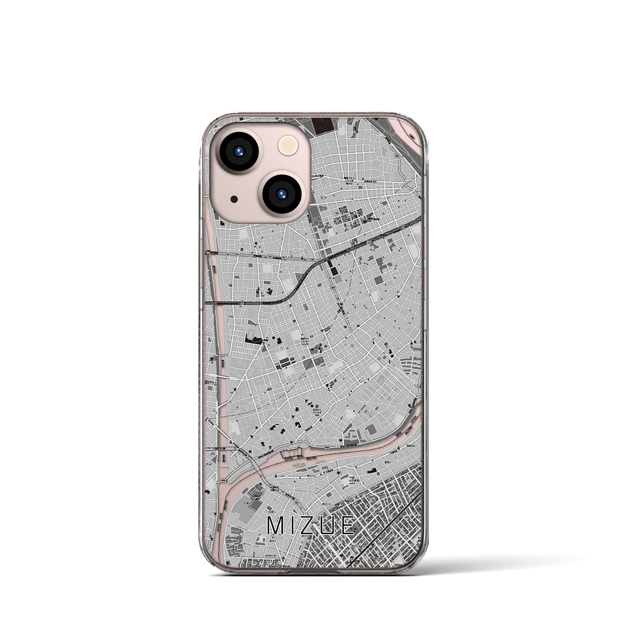 【瑞江(東京都)】地図柄iPhoneケース(クリアタイプ)