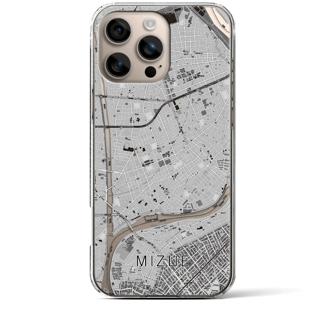 【瑞江(東京都)】地図柄iPhoneケース(クリアタイプ)