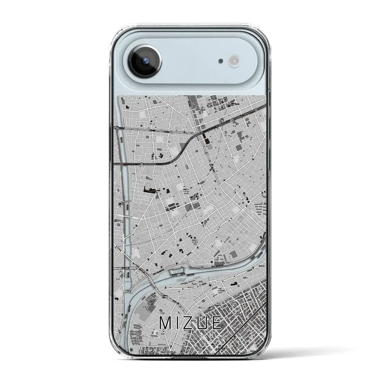 【瑞江(東京都)】地図柄iPhoneケース(クリアタイプ)