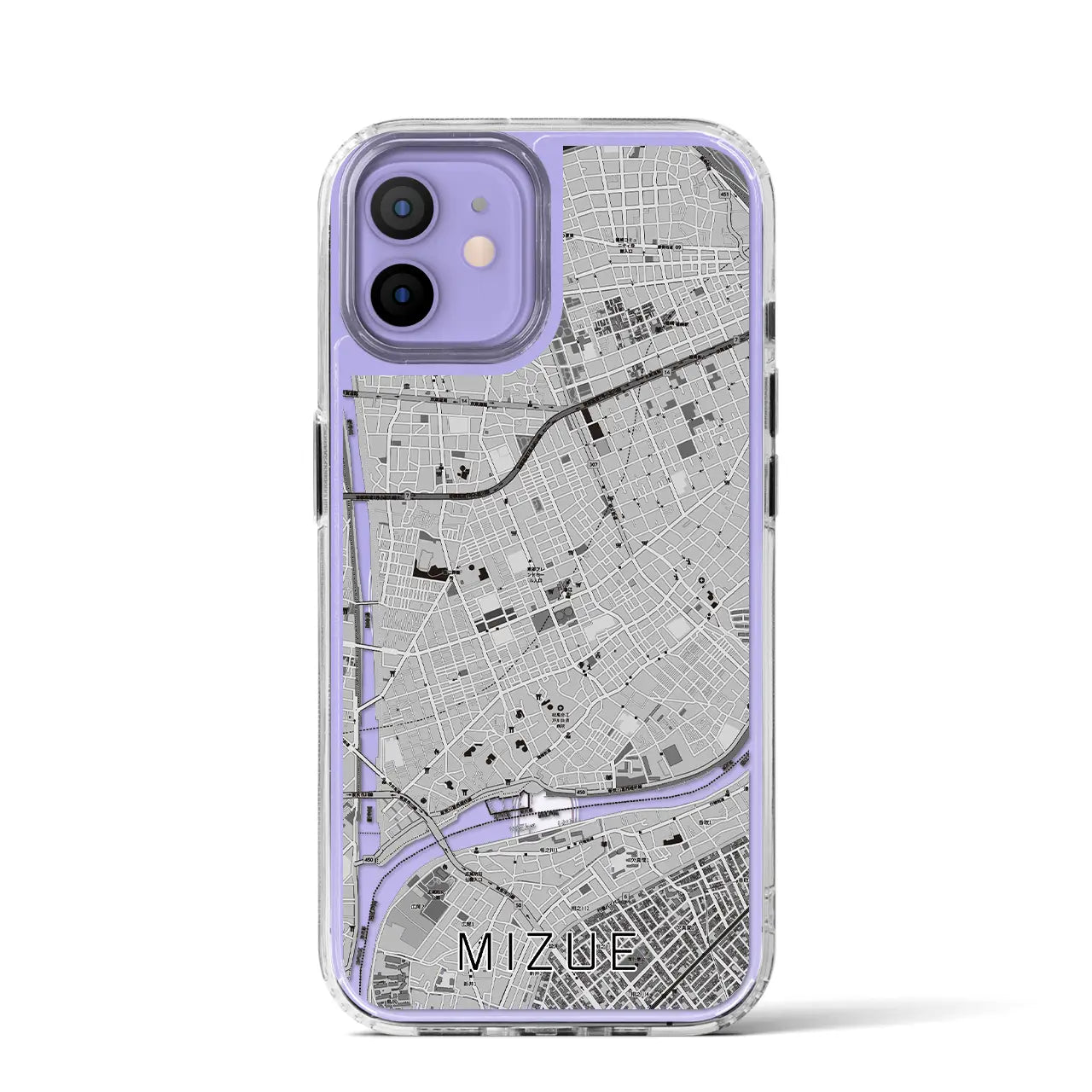 【瑞江(東京都)】地図柄iPhoneケース(MagSafeタイプ)