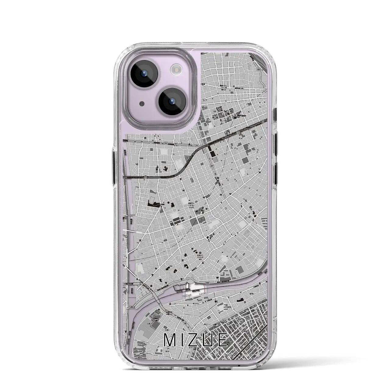 【瑞江(東京都)】地図柄iPhoneケース(MagSafeタイプ)