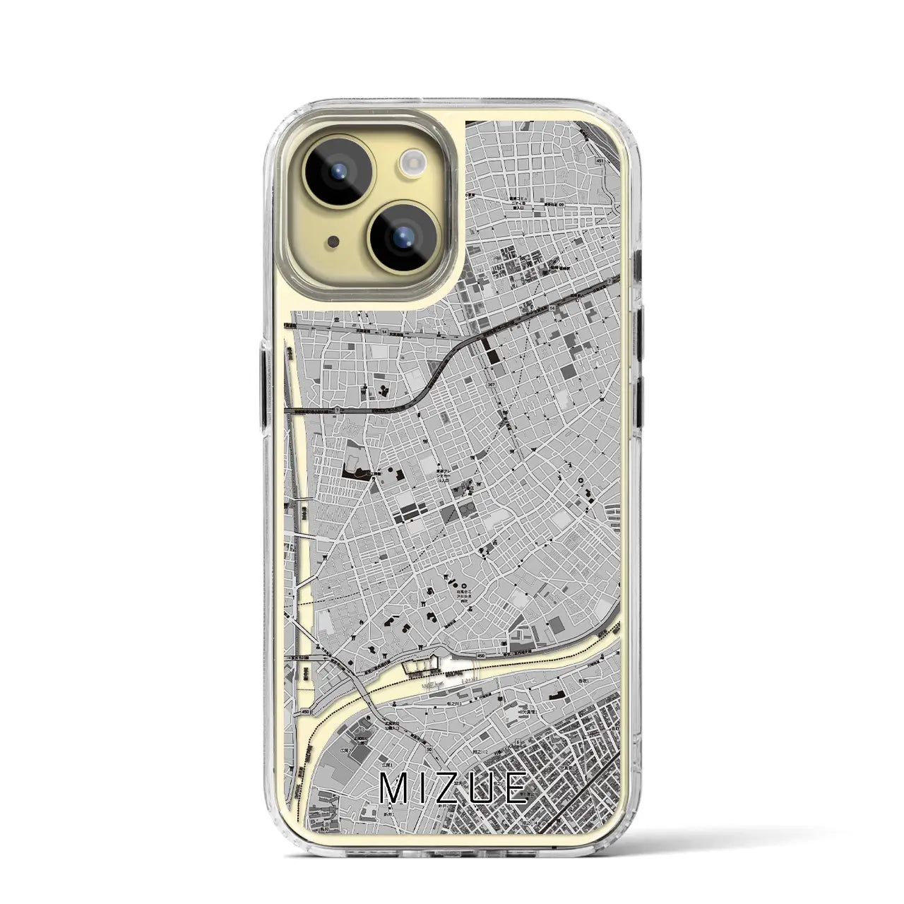 【瑞江(東京都)】地図柄iPhoneケース(MagSafeタイプ)