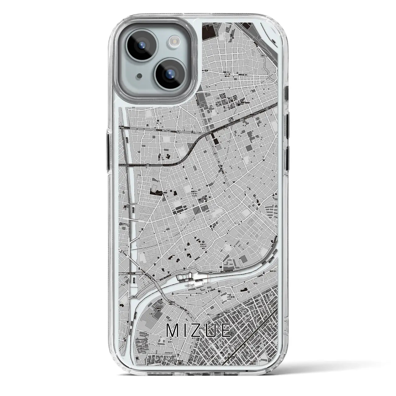 【瑞江(東京都)】地図柄iPhoneケース(MagSafeタイプ)