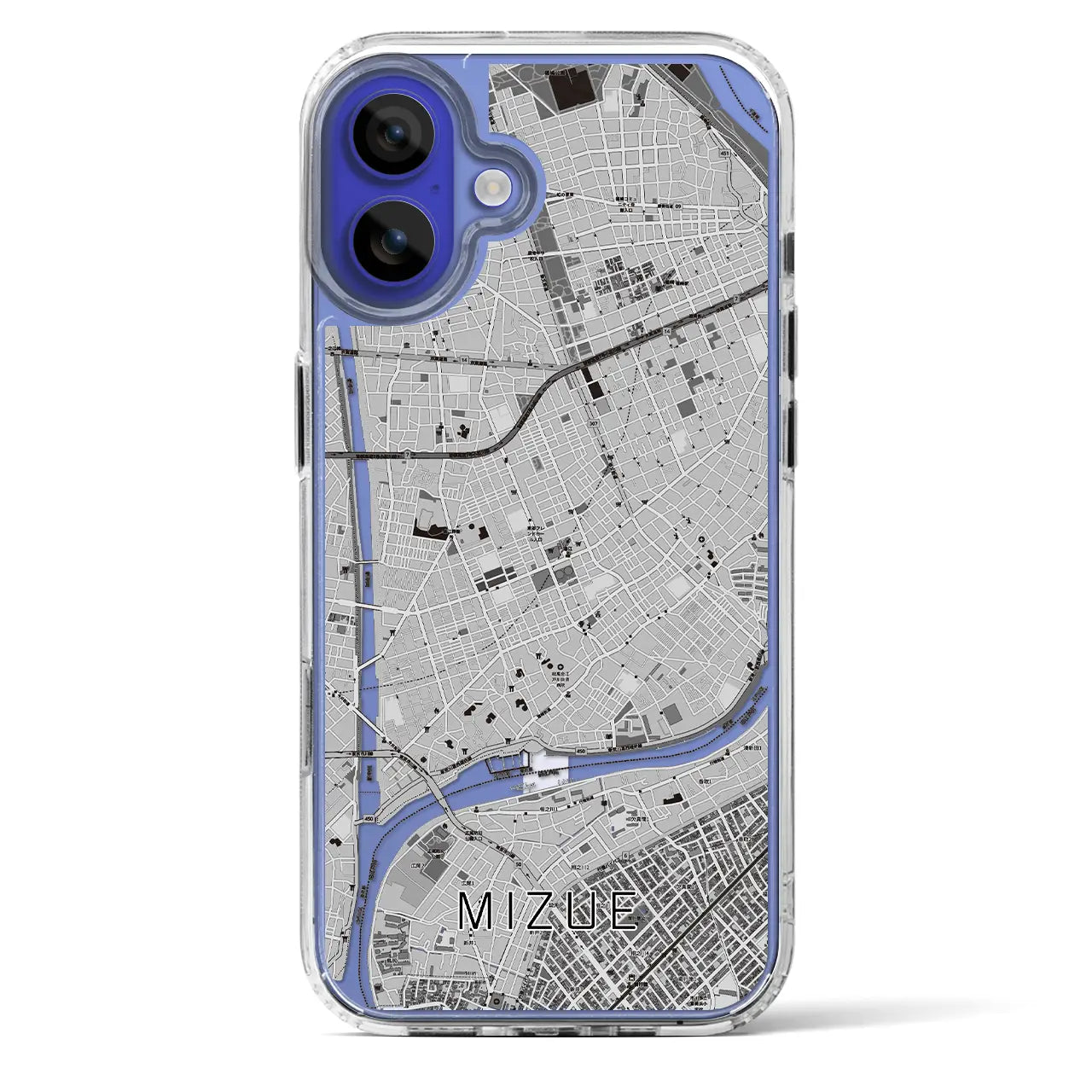 【瑞江(東京都)】地図柄iPhoneケース(MagSafeタイプ)