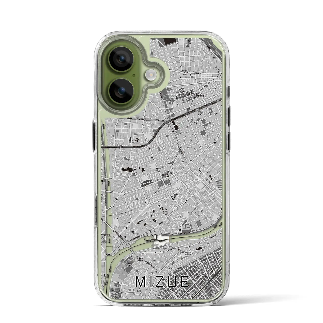 【瑞江(東京都)】地図柄iPhoneケース(MagSafeタイプ)