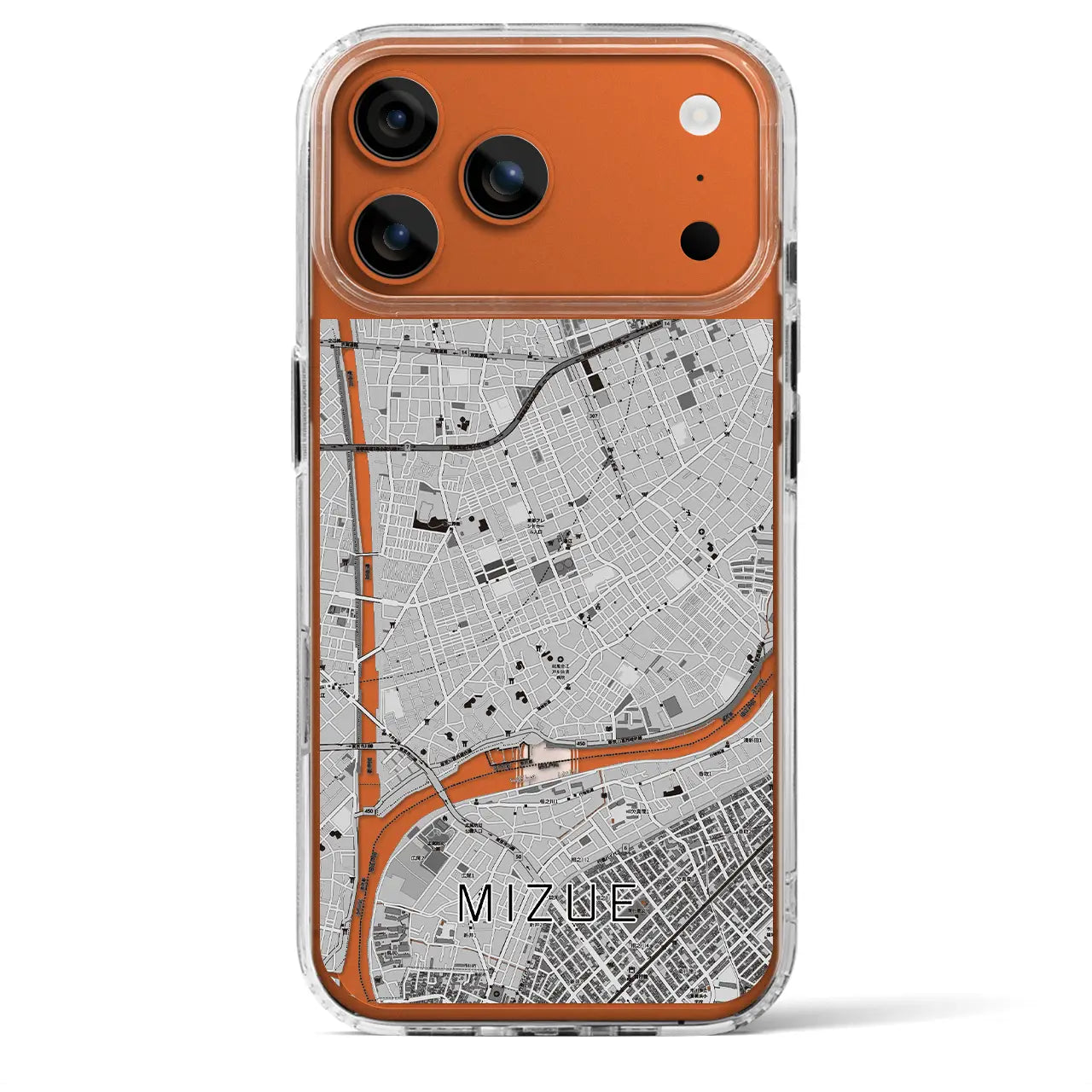 【瑞江(東京都)】地図柄iPhoneケース(MagSafeタイプ)