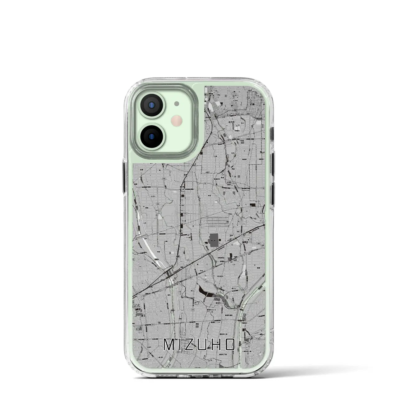【瑞穂(岐阜県)】地図柄iPhoneケース(MagSafeタイプ)