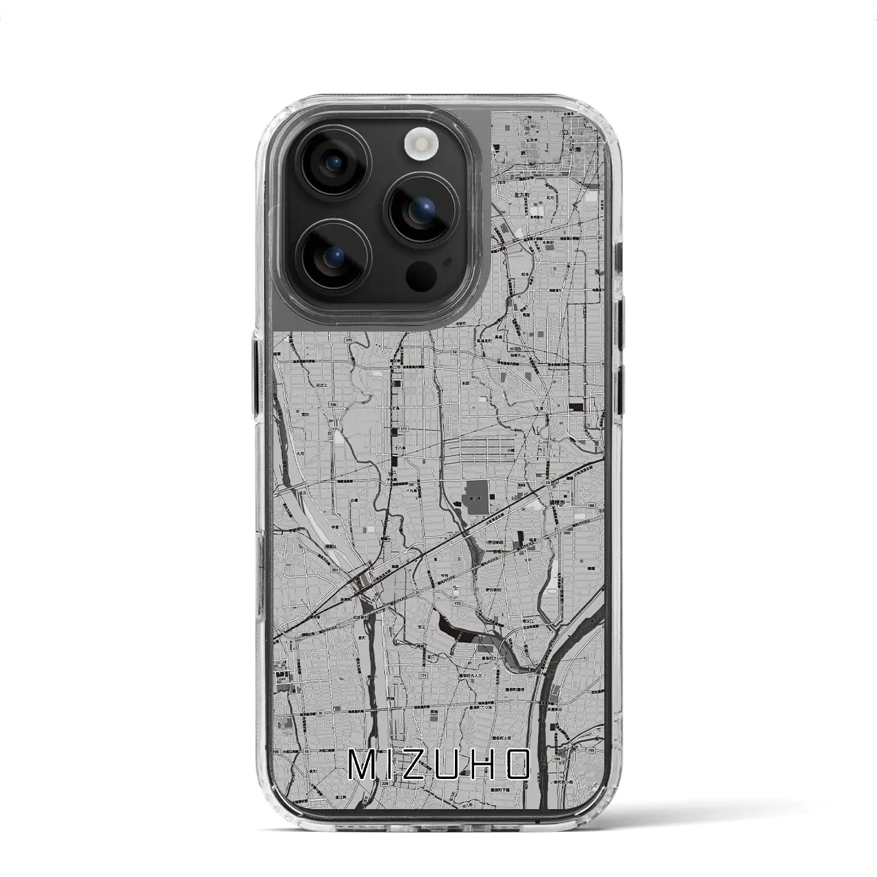 【瑞穂(岐阜県)】地図柄iPhoneケース(MagSafeタイプ)