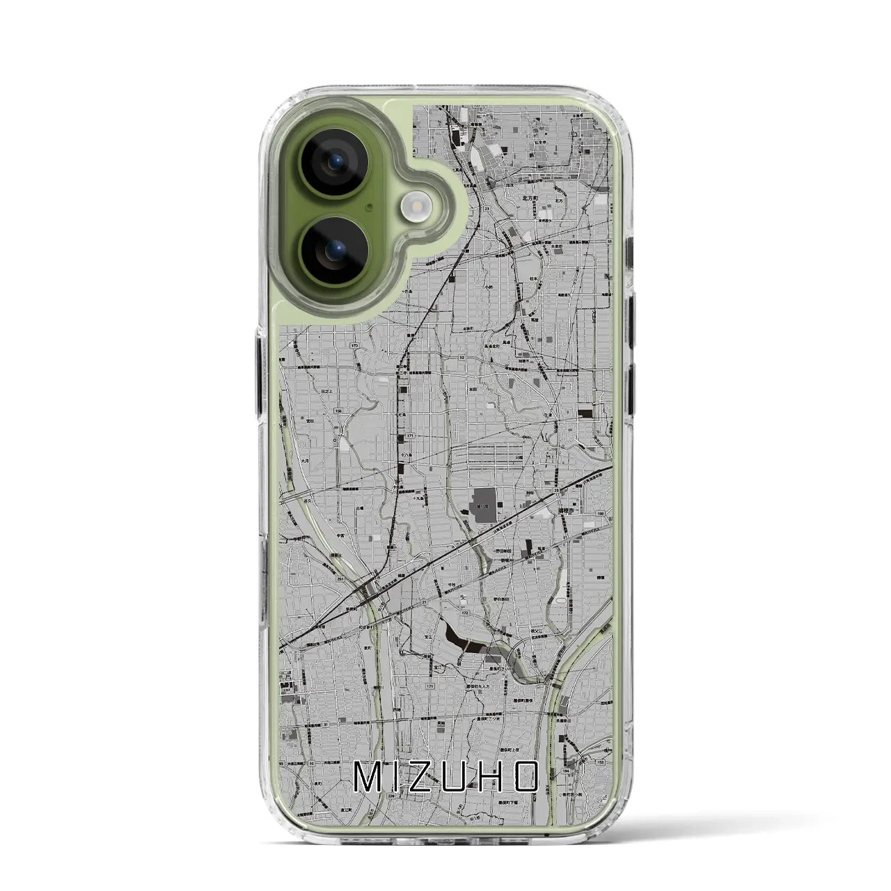 【瑞穂(岐阜県)】地図柄iPhoneケース(MagSafeタイプ)