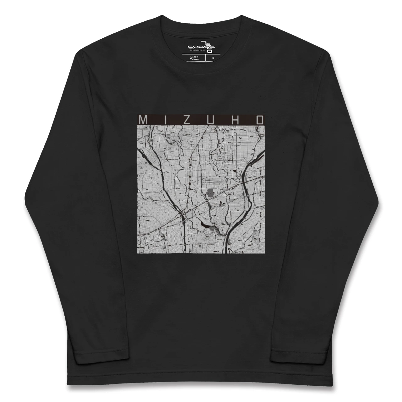 【瑞穂(岐阜県)】地図柄ロングスリーブTシャツ