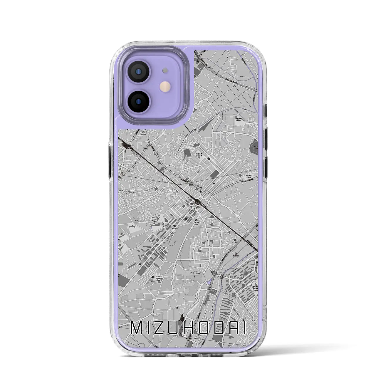 【みずほ台(埼玉県)】地図柄iPhoneケース(MagSafeタイプ)
