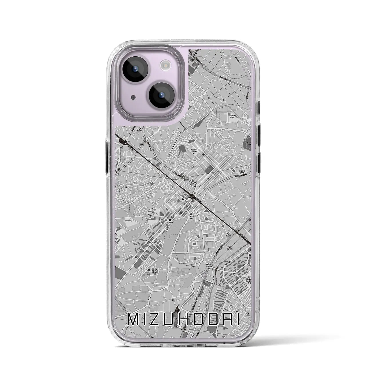 【みずほ台(埼玉県)】地図柄iPhoneケース(MagSafeタイプ)